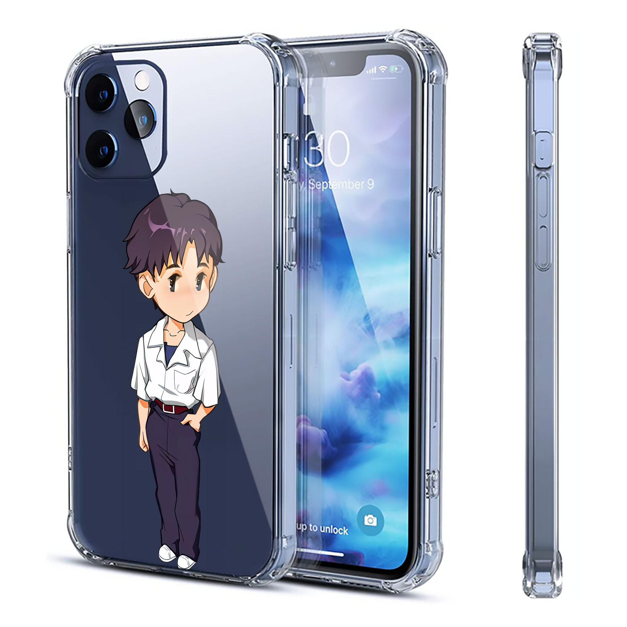 （画像用） EVA 新世紀エヴァンゲリオン 【iPhone 12シリーズ対応】透明スマホケース（クリアソフトケース）
